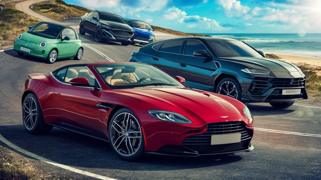Coches de diferentes categorías